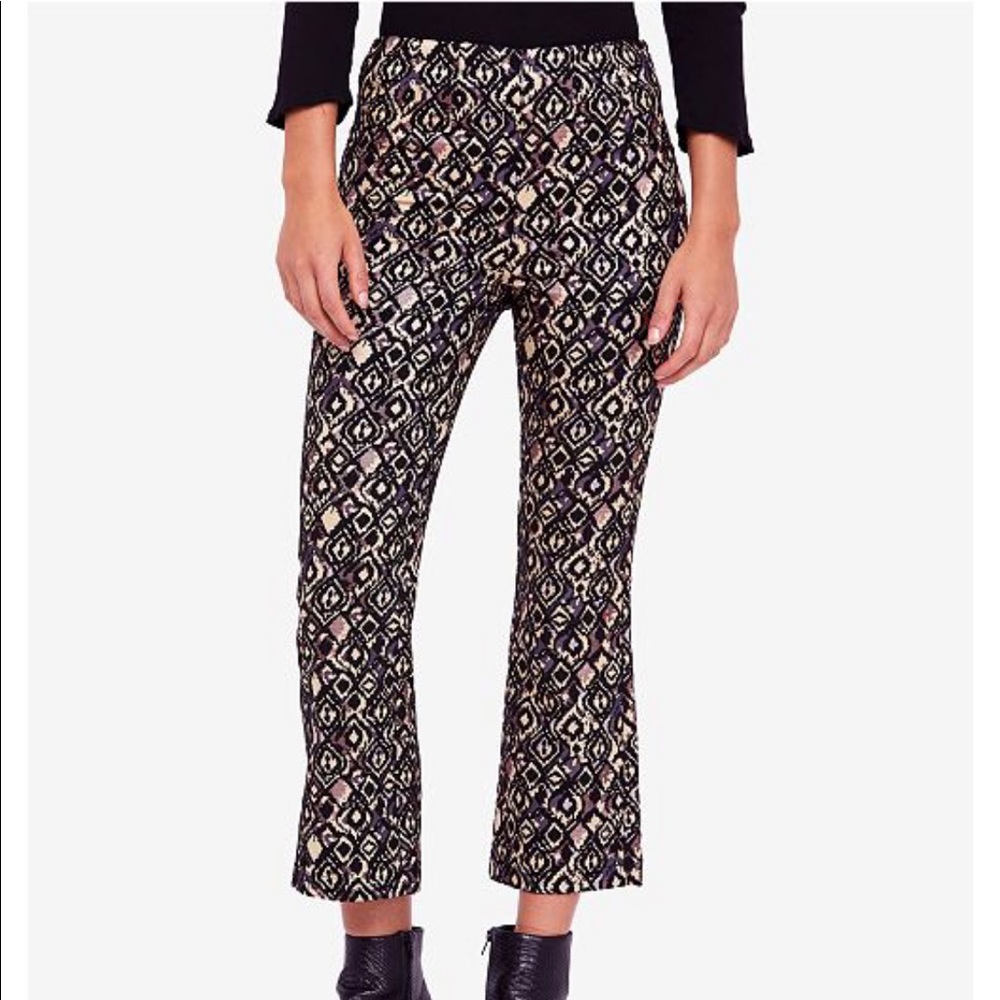 Free People Cropped Kick-Flare Pants